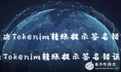 : 如何解决Tokenim转账提示签名错误的问题如何解